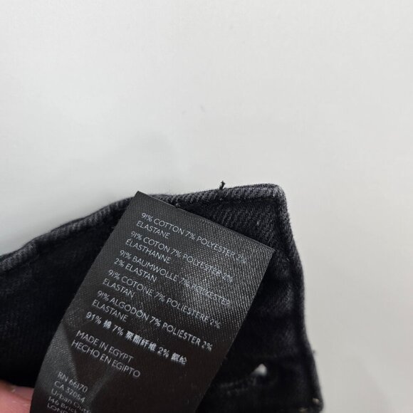 We The Free Jeans Women's 30 High Rise Flared Leg Black Stretch Denim Bellbottom - Picture 8 of 13